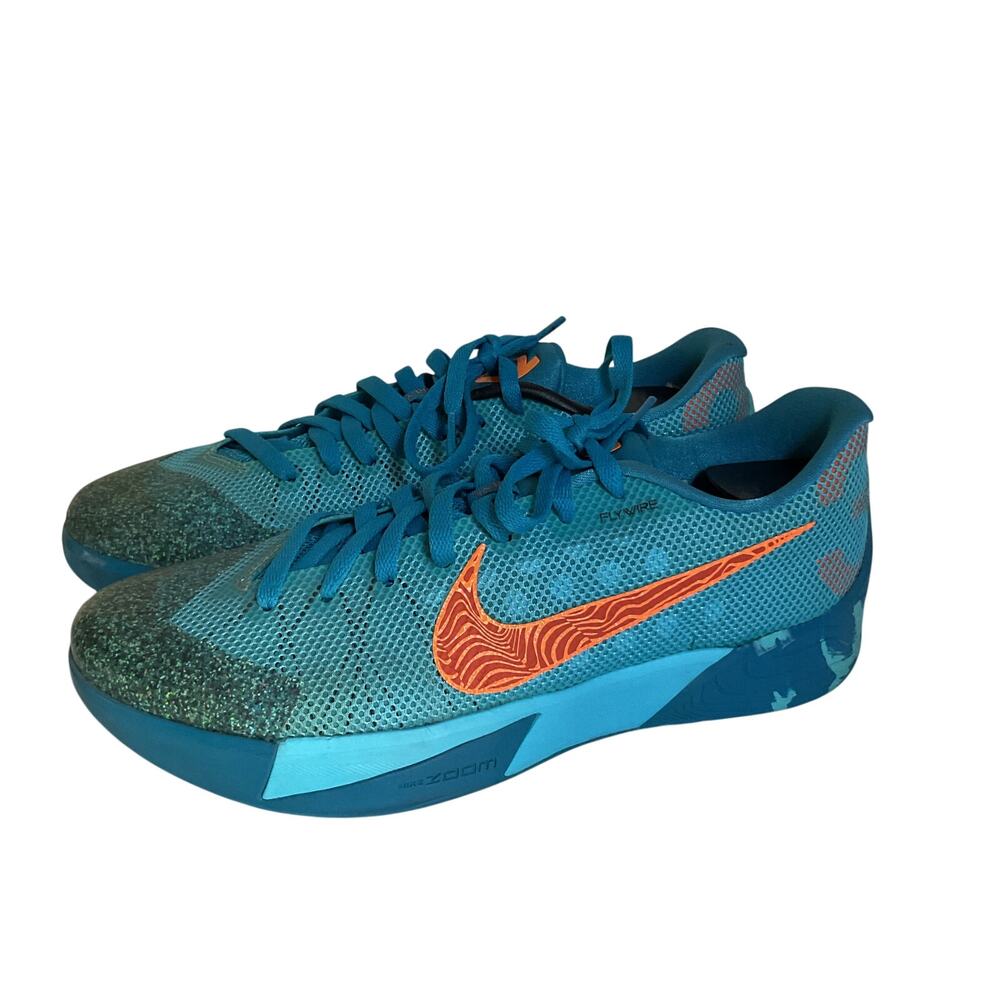 Nike KD 8 Men’s Size 11.5 Teal Orange Kevin Durant Basketball Sneakers Shoes